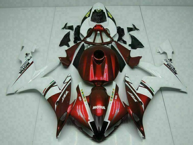 Acquista Carena Moto Yamaha YZF R1 2004-2006 - Bianco Rosso Giallo Motul 46