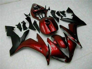 Acquista Carena Moto Yamaha YZF R1 2004-2006 - Rosso Bordeaux Nero Opaco
