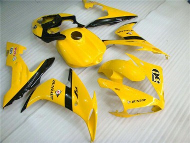 Acquista Carena Moto Yamaha YZF R1 2004-2006 - Giallo Nero Lucido Dunlop 50
