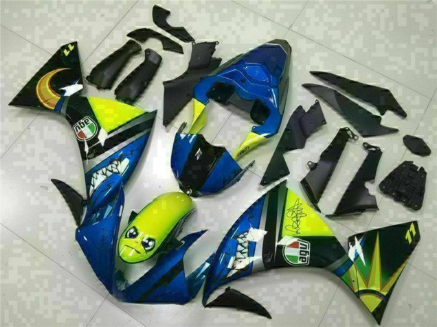Acquista Carena Moto Yamaha YZF R1 2009-2011 - Blu Giallo Squalo