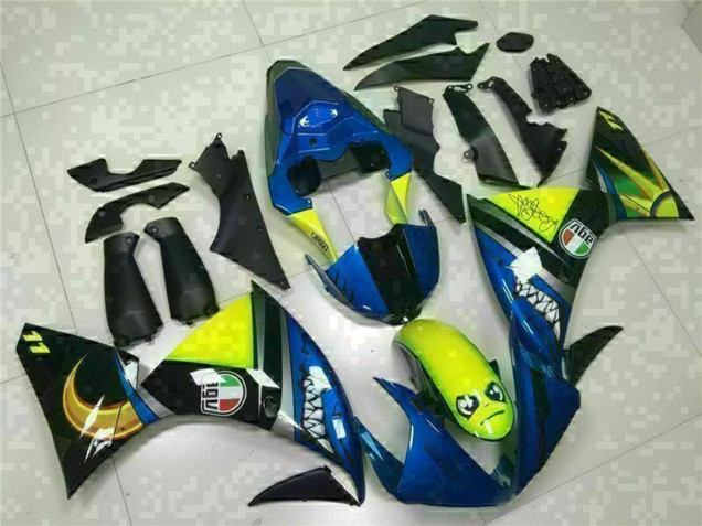 Acquista Carena Moto Yamaha YZF R1 2009-2011 - Blu Giallo Squalo