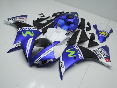 Acquista Carena Moto Yamaha YZF R1 2012-2014 - Blu Bianco Nero Verde MoviStar Yamalube ENEOS