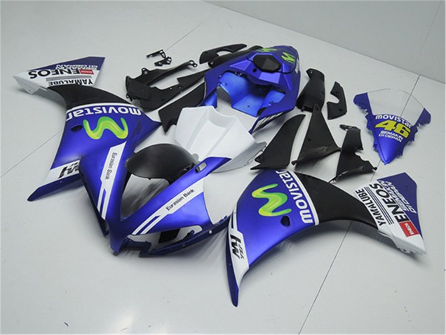 Acquista Carena Moto Yamaha YZF R1 2012-2014 - Blu Bianco Nero Verde MoviStar Yamalube ENEOS