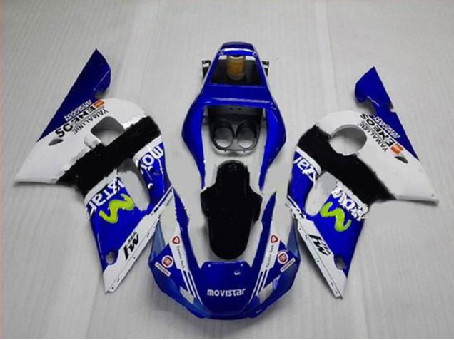 Acquista Carena Moto Yamaha YZF R6 1998-2002 - Bianco Blu Nero MoviStar ENEOS Yamalube