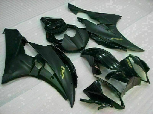 Acquista Carena Moto Yamaha YZF R6 2006-2007 - Nero Lucido Nero Opaco Oro Decals