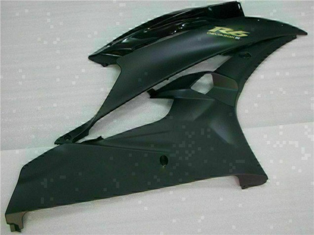 Acquista Carena Moto Yamaha YZF R6 2006-2007 - Nero Lucido Nero Opaco Oro Decals