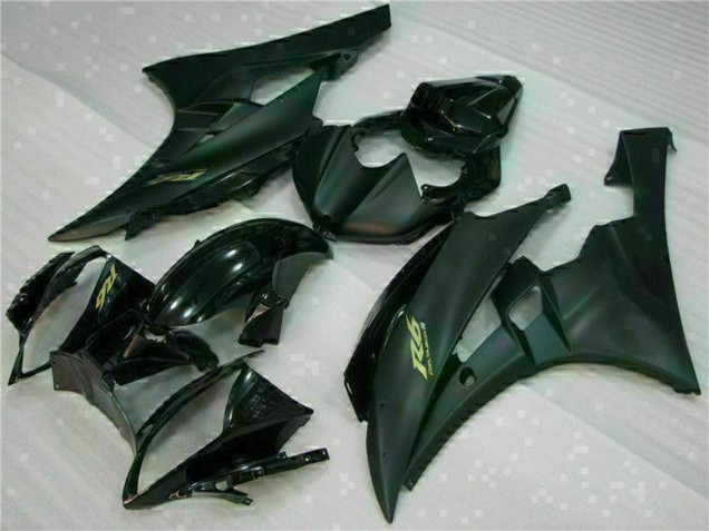 Acquista Carena Moto Yamaha YZF R6 2006-2007 - Nero Lucido Nero Opaco Oro Decals