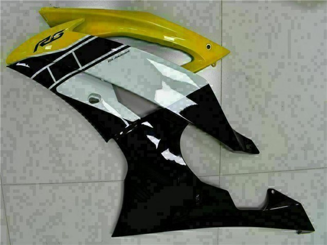 Acquista Carena Moto Yamaha YZF R6 2008-2016 - Giallo Bianco Nero Lucido