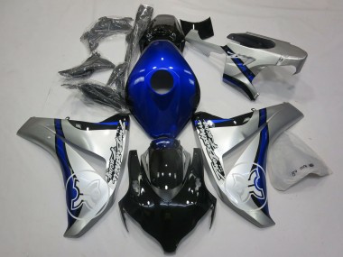 Acquista Carene Moto Honda CBR1000RR 2006-2007 - Argento Blu Nero Lucido TBR