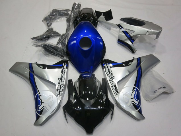Acquista Carene Moto Honda CBR1000RR 2006-2007 - Argento Blu Nero Lucido TBR