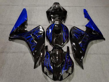 Acquista Carena Moto Honda CBR1000RR 2006-2007 - Nero Lucido Blu Fiamma