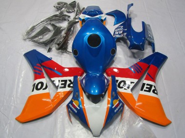 Acquista Carene Moto Honda CBR1000RR 2008-2011 - Arancia Bianco Rosso Blu Repsol