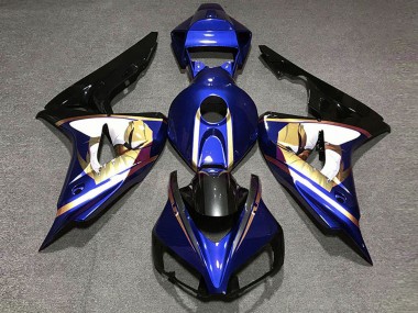 Acquista Carene Moto Honda CBR1000RR 2006-2007 - Blu Bianco Oro Nero Lucido