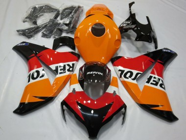 Acquista Kit Carena Moto Completo Honda CBR1000RR 2008-2011 - Arancia Bianco Rosso Nero Lucido Repsol