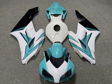 Acquista Carene Moto Honda CBR1000RR 2004-2005 - Bianco Ciano Blu Nero Lucido