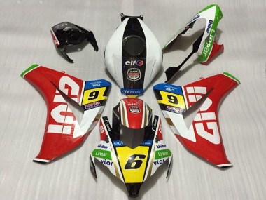 Acquista Carene Moto Honda CBR1000RR 2008-2011 - Bianco Rosso Giallo Verde Nero Givi 6