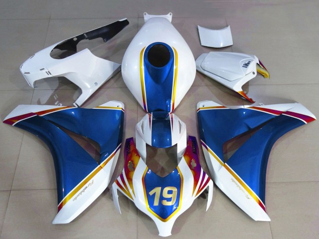 Acquista Carene Moto Honda CBR1000RR 2008-2011 - Bianco Blu Giallo Rosso 19