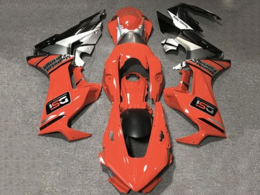 Acquista Carene Moto Honda CBR1000RR 2017-2023 - Arancia Bianco Argento Nero Lucido DSI