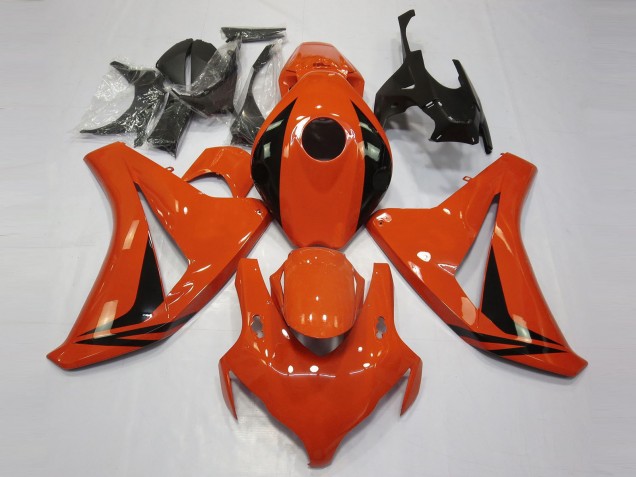 Acquista Carene Moto Honda CBR1000RR 2008-2011 - Arancia Nero Lucido OEM Stile