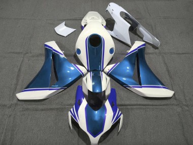Acquista Carene Moto Honda CBR1000RR 2008-2011 - Bianco Lucido Blu Perla