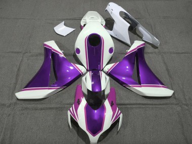 Acquista Carene Moto Honda CBR1000RR 2008-2011 - Bianco Lucido Viola Rosa
