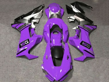 Acquista Carene Moto Honda CBR1000RR 2017-2023 - Viola Bianco Argento Nero Lucido DSI
