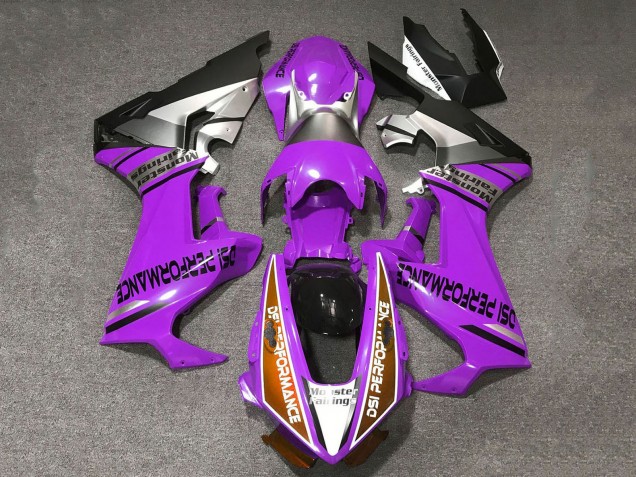 Acquista Carene Moto Honda CBR1000RR 2017-2023 - Viola Arancia Bianco Argento Nero Opaco DSI Performance