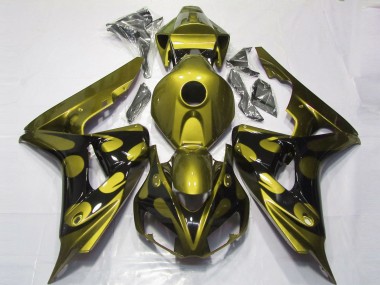 Acquista Carene Moto Honda CBR1000RR 2006-2007 - Lucido Giallo Nero Lucido Fiamma