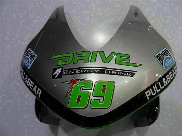 Acquista Carena Moto Honda CBR600RR 2003-2004 - Argento Verde Nero Lucido