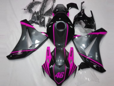 Acquista Carene Moto Honda CBR1000RR 2008-2011 - Grigio Rosa Nero Opaco Motul 46