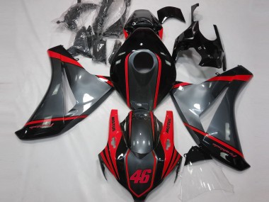 Acquista Carene Moto Honda CBR1000RR 2008-2011 - Grigio Rosso Nero Opaco Motul 46