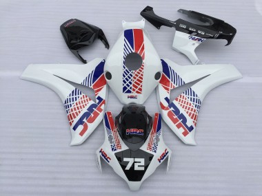 Acquista Carene Moto Honda CBR1000RR 2008-2011 - Bianco Blu Rosso HRC 72