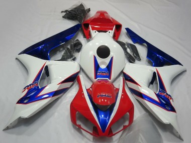 Acquista Carene Moto Honda CBR1000RR 2006-2007 - Bianco Rosso Blu HRC OEM Stile