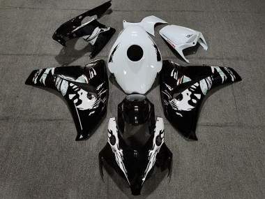 Acquista Carene Moto Honda CBR1000RR 2008-2011 - Bianco Nero Lucido Le Mis New