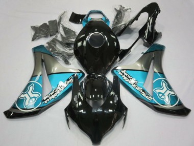 Acquista Carene Moto Honda CBR1000RR 2008-2011 - Azzurro Chiaro Grigio Nero Lucido