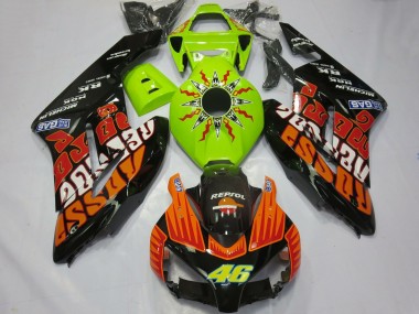 Acquista Carene Moto Honda CBR1000RR 2004-2005 - Verde Lime Arancia Nero Lucido Rossi 46