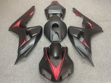 Acquista Carene Moto Honda CBR1000RR 2006-2007 - Nero Opaco Rosso