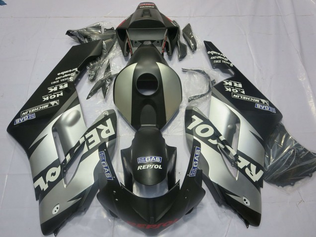 Acquista Carene Moto Honda CBR1000RR 2004-2005 - Argento Grigio Nero Opaco Repsol