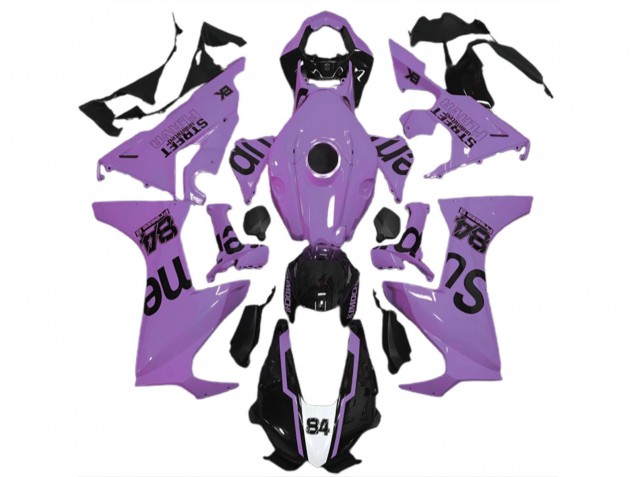 Acquista Carene Moto Honda CBR1000RR 2017-2023 - Latteo Viola Nero Lucido Street Flava