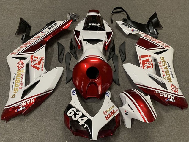 Acquista Carene Moto Honda CBR1000RR 2004-2005 - Bianco Rosso Musashi 634
