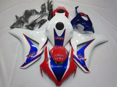 Acquista Carene Moto Honda CBR1000RR 2008-2011 - Bianco Blu Rosso HRC OEM Stile