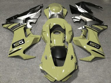 Acquista Carene Moto Honda CBR1000RR 2017-2023 - Olive Bianco Argento Nero Lucido DSI