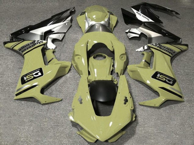 Acquista Carene Moto Honda CBR1000RR 2017-2023 - Olive Bianco Argento Nero Lucido DSI