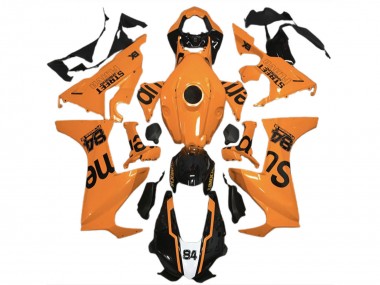 Acquista Carene Moto Honda CBR1000RR 2017-2023 - Arancia Nero Lucido Street Flava