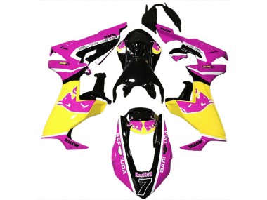 Acquista Carene Moto Honda CBR1000RR 2017-2023 - Rosa Giallo Nero Lucido Red Bull