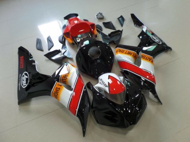 Acquista Carene Moto Honda CBR1000RR 2006-2007 - Arancia Bianco Rosso Nero Lucido Pirelli Corsa