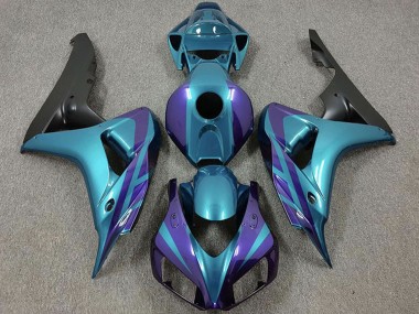 Acquista Carene Moto Honda CBR1000RR 2006-2007 - Viola Emerald Nero Opaco