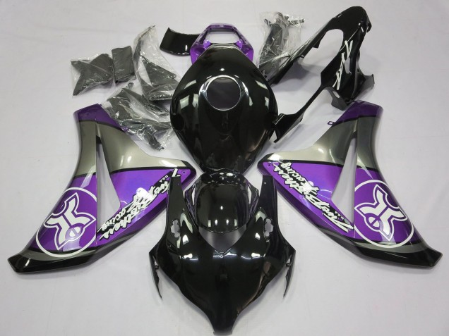 Acquista Carene Moto Honda CBR1000RR 2008-2011 - Viola Grigio Nero Lucido