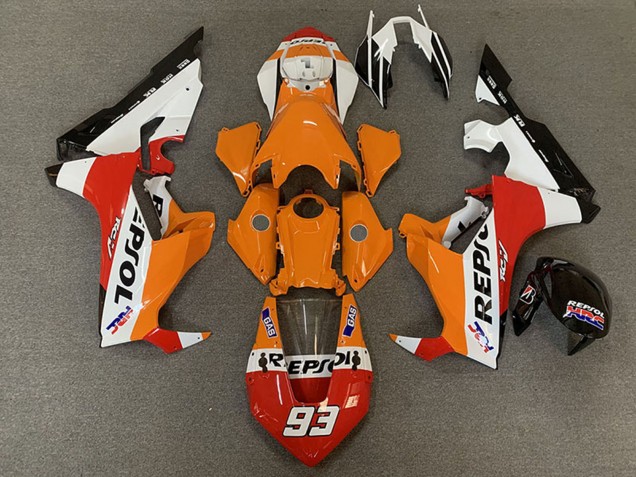 Acquista Carene Moto Honda CBR1000RR 2017-2023 - Bianco Arancia Rosso Nero Corsa Repsol 93