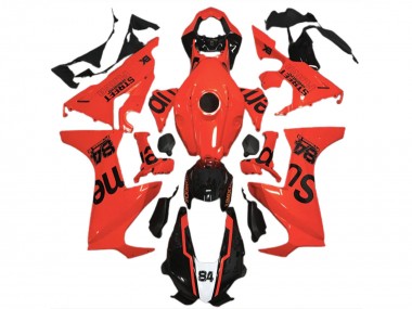Acquista Carene Moto Honda CBR1000RR 2017-2023 - Rosso Nero Lucido Street Flava